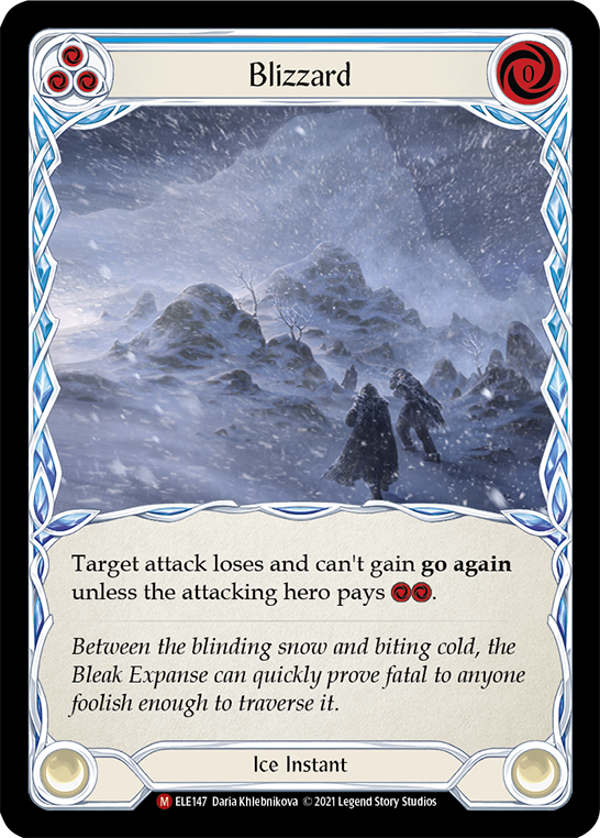 Flesh and Blood TCG | Blizzard [ELE147] (Tales of Aria)  1st Edition Normal | The Nerd Merchant