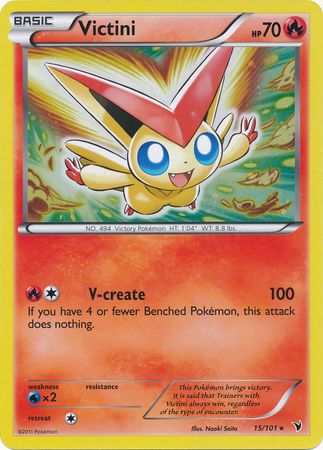 Pokemon | Victini (15/101) (Jumbo Card) [Black & White: Noble Victories] | The Nerd Merchant