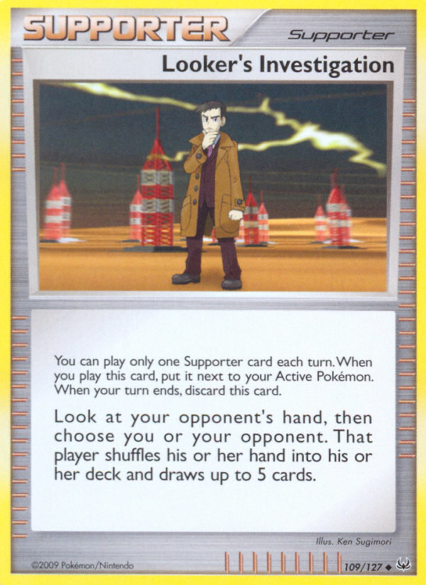 Pokemon | Looker's Investigation (109/127) [Platinum: Base Set] | The Nerd Merchant