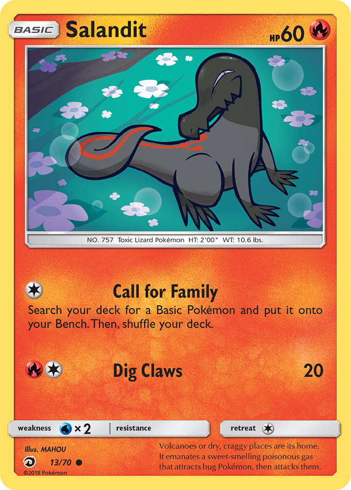 Pokemon | Salandit (13/70) [Sun & Moon: Dragon Majesty] | The Nerd Merchant