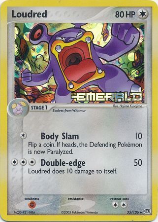 Pokemon | Loudred (35/106) (Stamped) [EX: Emerald] | The Nerd Merchant