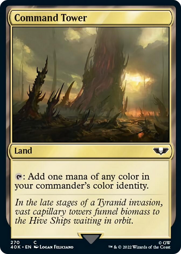 Magic | Command Tower (270) (Surge Foil) [Warhammer 40,000] | The Nerd Merchant