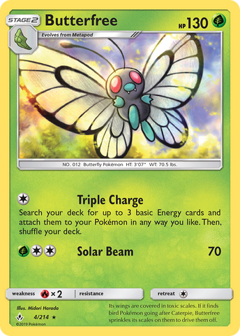 Pokemon | Butterfree (4/214) [Sun & Moon: Unbroken Bonds] | The Nerd Merchant