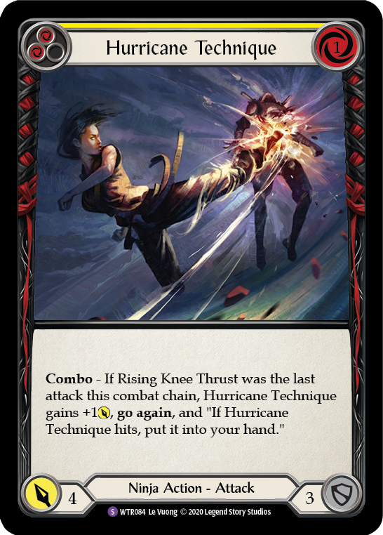 Flesh and Blood TCG | Hurricane Technique [U-WTR084] (Welcome to Rathe Unlimited)  Unlimited Rainbow Foil | The Nerd Merchant