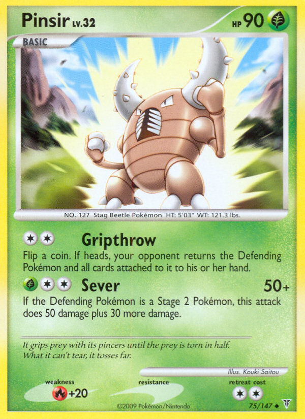 Pokemon | Pinsir (75/147) [Platinum: Supreme Victors] | The Nerd Merchant