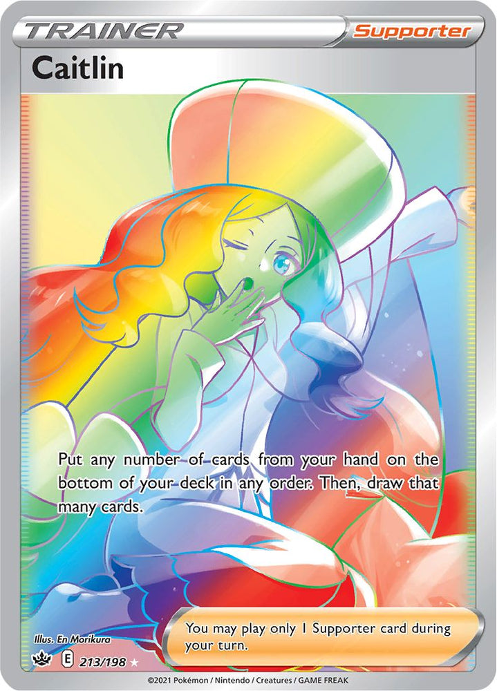 Pokemon | Caitlin (213/198) [Sword & Shield: Chilling Reign] | The Nerd Merchant