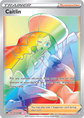 Pokemon | Caitlin (213/198) [Sword & Shield: Chilling Reign] | The Nerd Merchant