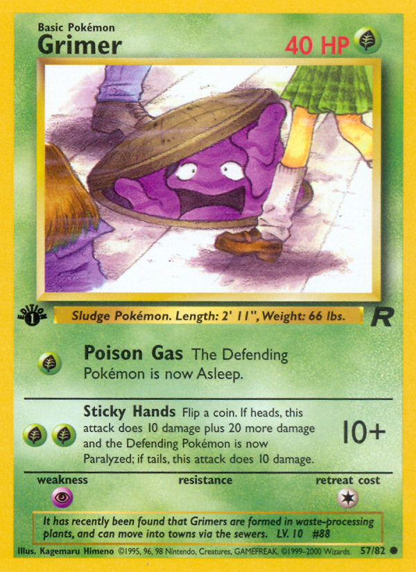 Pokemon | Grimer (57/82) [Team Rocket 1st Edition] | The Nerd Merchant