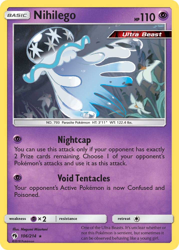 Pokemon | Nihilego (106/214) [Sun & Moon: Lost Thunder] | The Nerd Merchant
