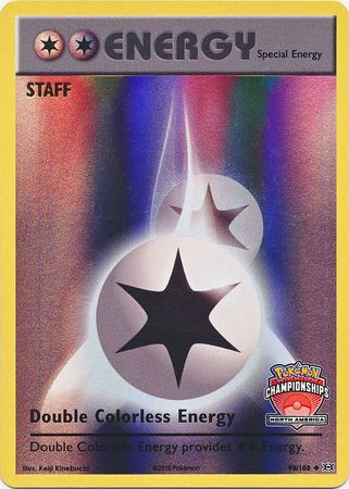 Pokemon | Double Colorless Energy (90/108) (NA Championship Promo Staff) [XY: Evolutions] | The Nerd Merchant