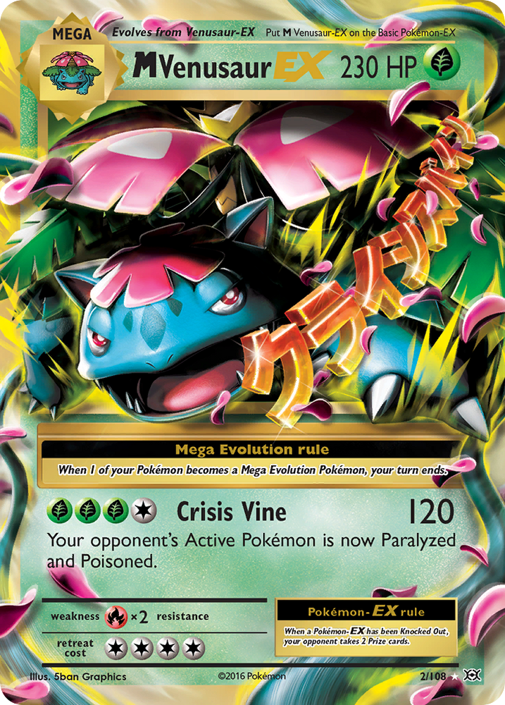 Pokemon | M Venusaur EX (2/108) [XY: Evolutions] | The Nerd Merchant