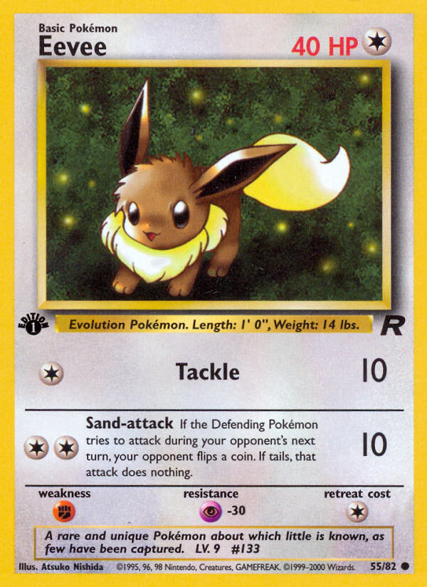 Pokemon | Eevee (55/82) [Team Rocket 1st Edition] | The Nerd Merchant