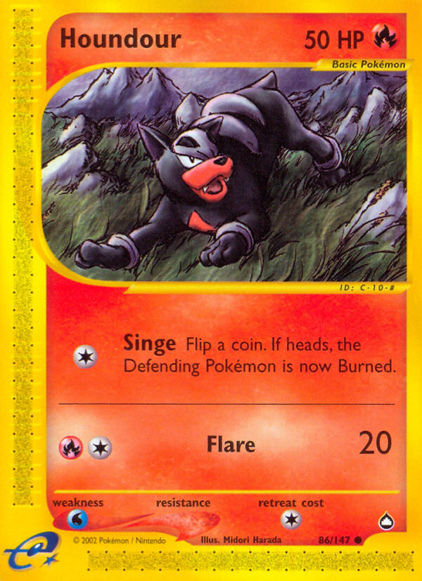 Pokemon | Houndour (86/147) [Aquapolis] | The Nerd Merchant