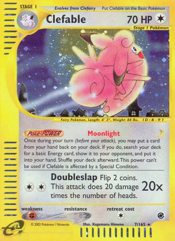 Pokemon | Clefable (7/165) [Expedition: Base Set] | The Nerd Merchant