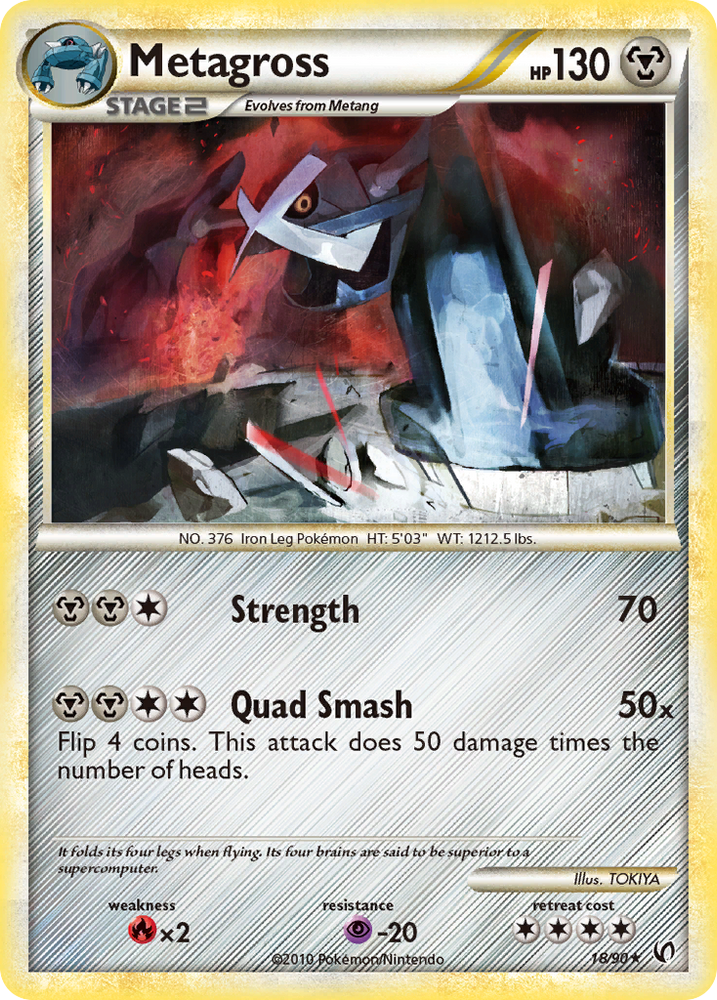 Pokemon | Metagross (18/90) [HeartGold & SoulSilver: Undaunted] | The Nerd Merchant