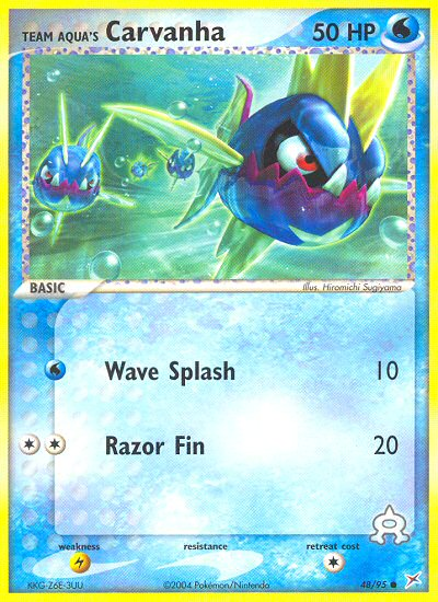 Pokemon | Team Aqua's Carvanha (48/95) [EX: Team Magma vs Team Aqua] | The Nerd Merchant