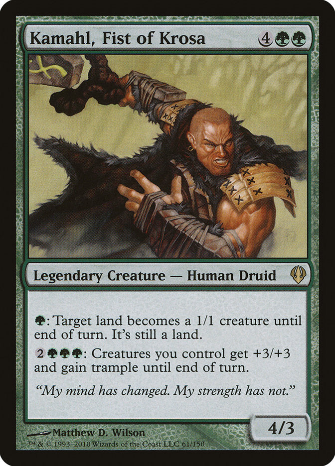 Magic | Kamahl, Fist of Krosa [Archenemy] | The Nerd Merchant