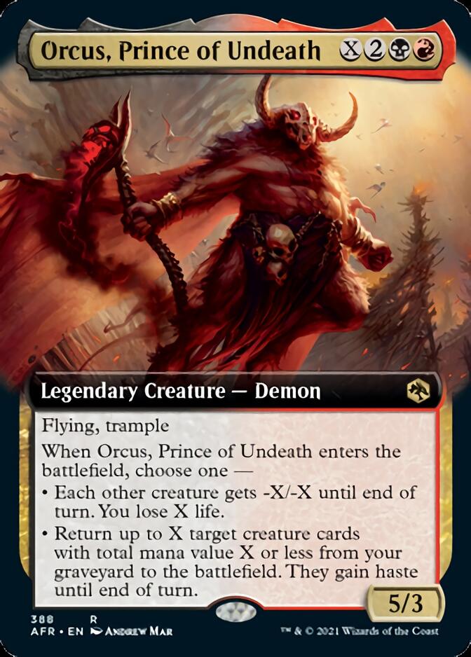 Magic | Orcus, Prince of Undeath (Extended Art) [Dungeons & Dragons: Adventures in the Forgotten Realms] | The Nerd Merchant