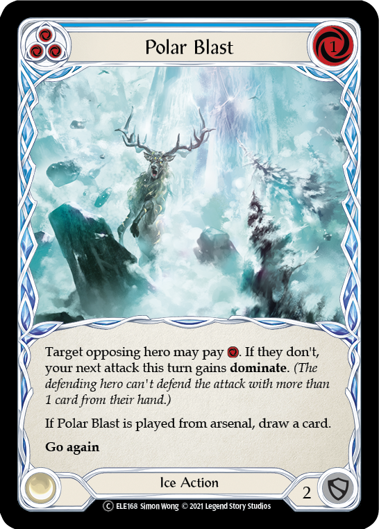 Flesh and Blood TCG | Polar Blast (Blue) [U-ELE168] (Tales of Aria Unlimited)  Unlimited Normal | The Nerd Merchant