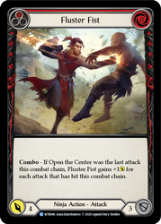 Flesh and Blood TCG | Fluster Fist (Red) [U-WTR086] (Welcome to Rathe Unlimited)  Unlimited Rainbow Foil | The Nerd Merchant