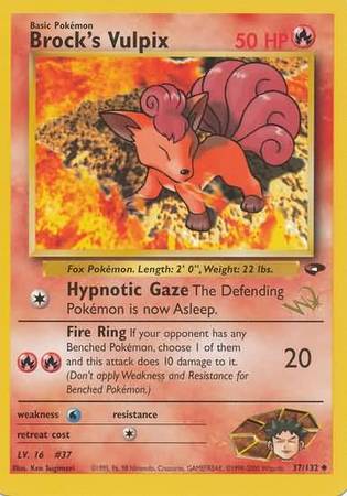 Pokemon | Brock's Vulpix (37/132) (W Stamped Promo) [Gym Challenge Unlimited] | The Nerd Merchant