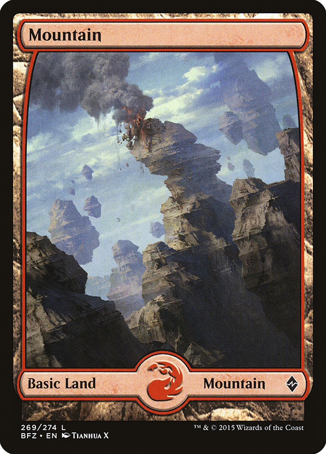 Magic | Mountain (269) (Full Art) [Battle for Zendikar] | The Nerd Merchant
