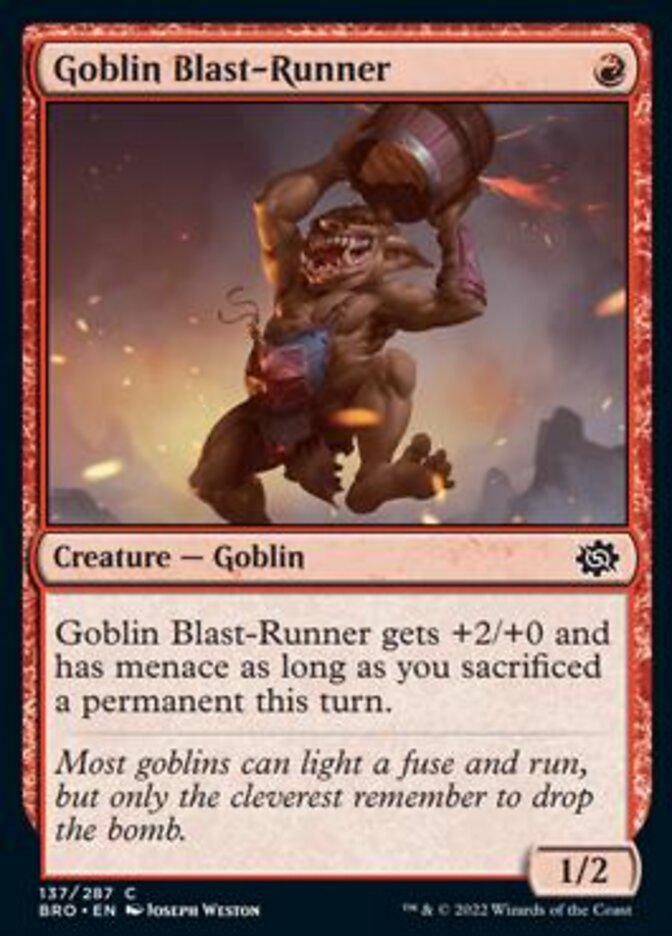 Magic | Goblin Blast-Runner [The Brothers' War] | The Nerd Merchant