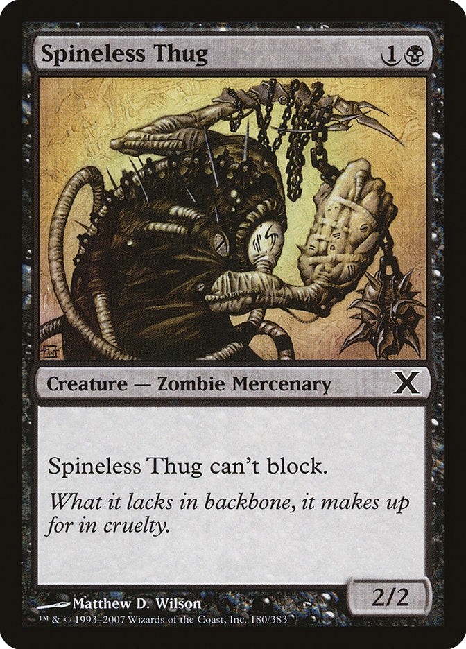 Magic | Spineless Thug [Tenth Edition] | The Nerd Merchant