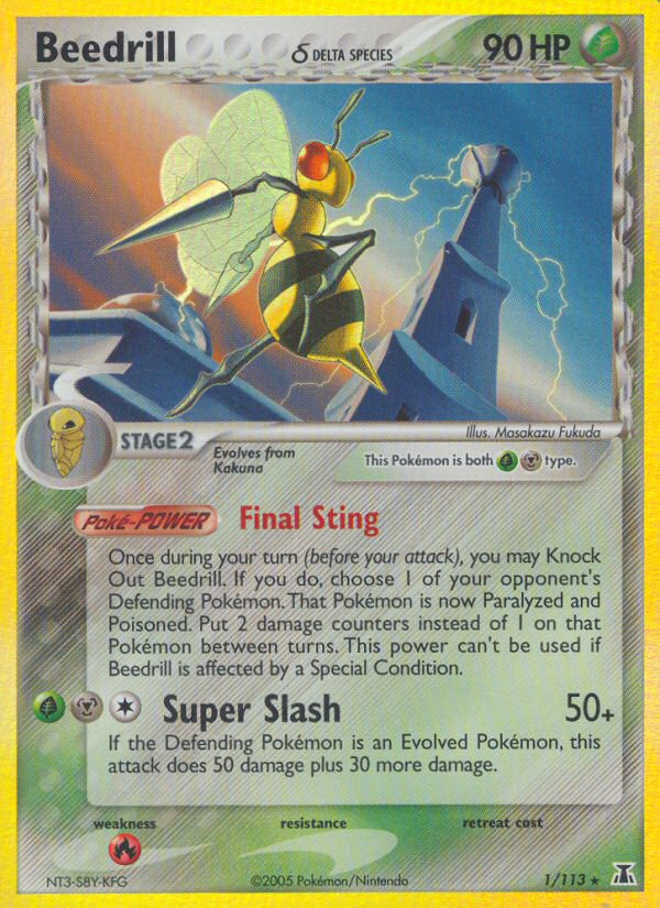 Pokemon | Beedrill (1/113) (Delta Species) [EX: Delta Species] | The Nerd Merchant