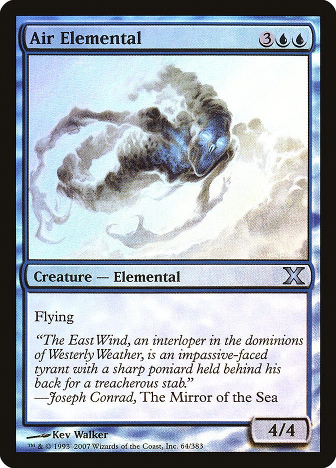 Magic | Air Elemental (Premium Foil) [Tenth Edition] | The Nerd Merchant