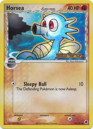 Pokemon | Horsea (50/101) (Delta Species) (Stamped) [EX: Dragon Frontiers] | The Nerd Merchant