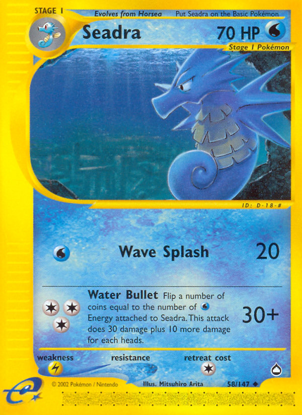 Pokemon | Seadra (58/147) [Aquapolis] | The Nerd Merchant