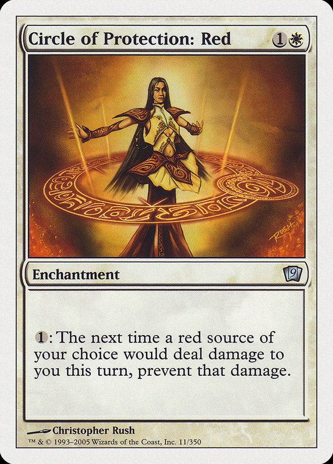 Magic | Circle of Protection: Red [Ninth Edition] | The Nerd Merchant