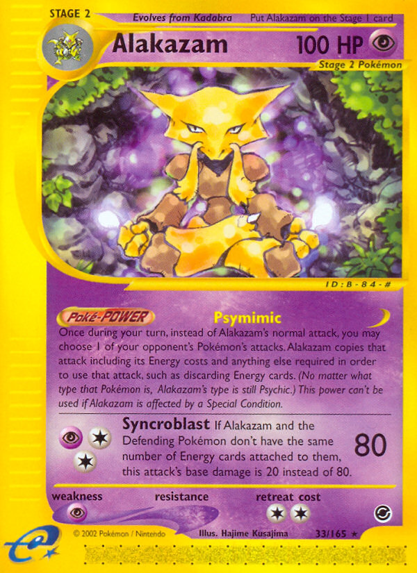 Pokemon | Alakazam (33/165) [Expedition: Base Set] | The Nerd Merchant