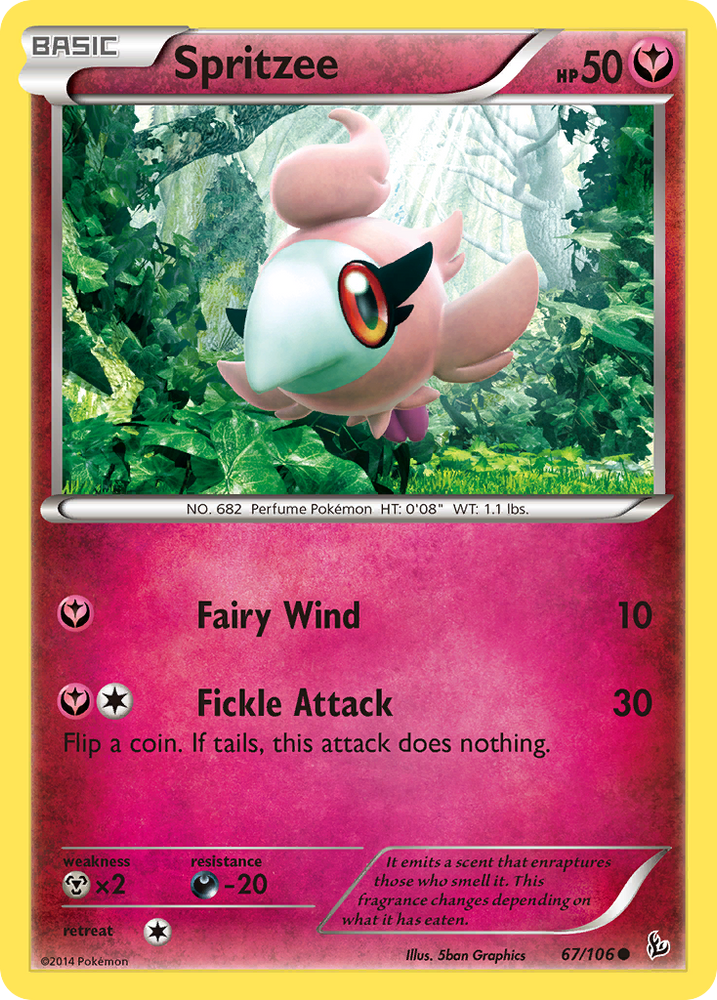 Pokemon | Spritzee (67/106) [XY: Flashfire] | The Nerd Merchant