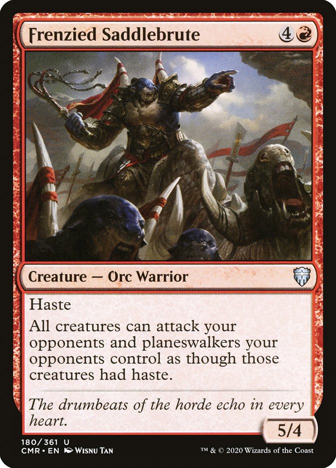 Magic | Frenzied Saddlebrute [Commander Legends] | The Nerd Merchant