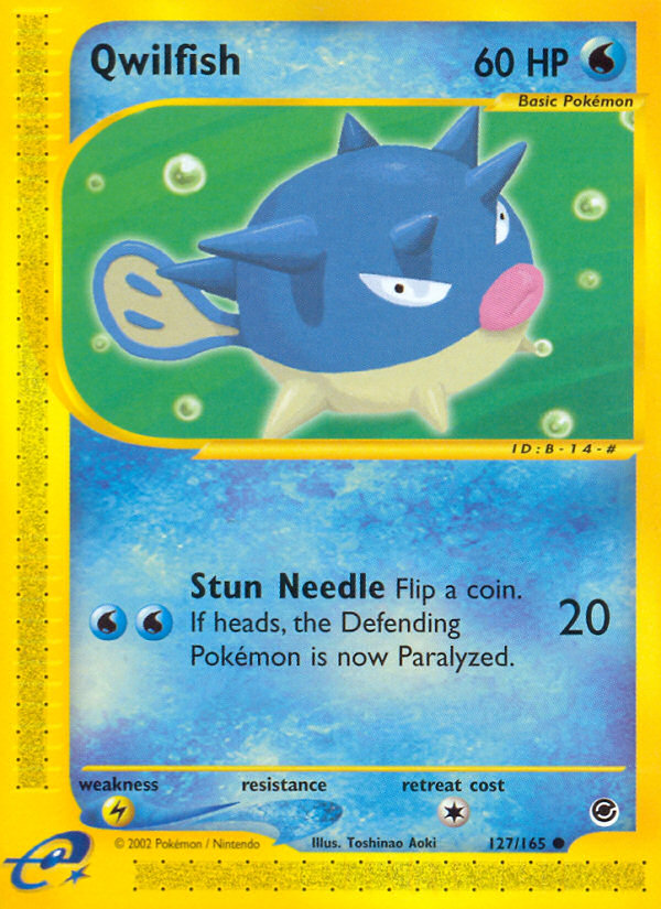Pokemon | Qwilfish (127/165) [Expedition: Base Set] | The Nerd Merchant
