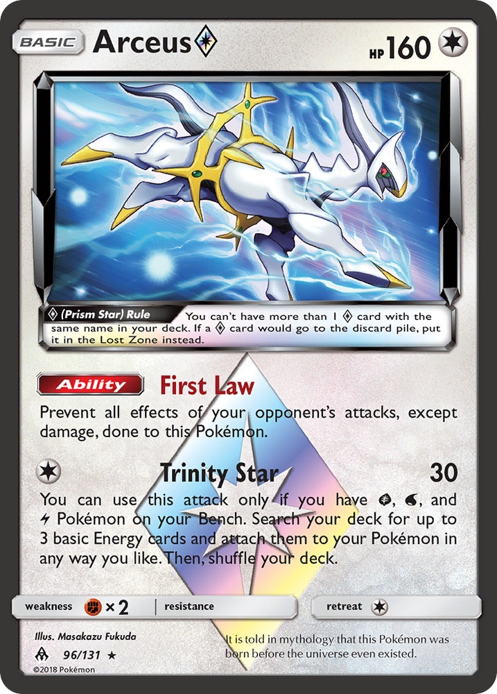 Pokemon | Arceus (96/131) (Prism Star) [Sun & Moon: Forbidden Light] | The Nerd Merchant