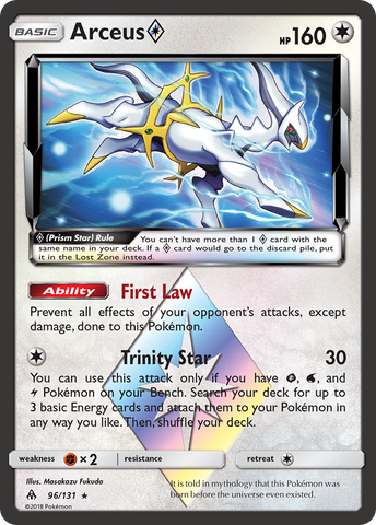 Pokemon | Arceus (96/131) (Prism Star) [Sun & Moon: Forbidden Light] | The Nerd Merchant