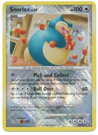 Pokemon | Snorlax (33/111) (League Promo) [Platinum: Rising Rivals] | The Nerd Merchant