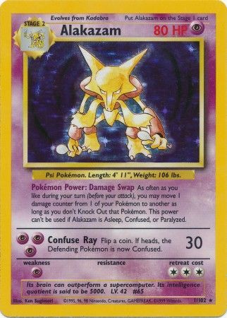 Pokemon | Alakazam (1/102) [Base Set Unlimited] | The Nerd Merchant