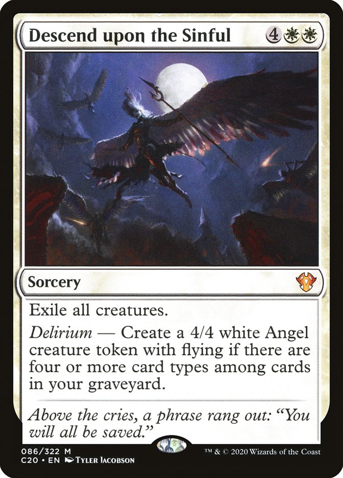 Magic | Descend upon the Sinful [Commander 2020] | The Nerd Merchant