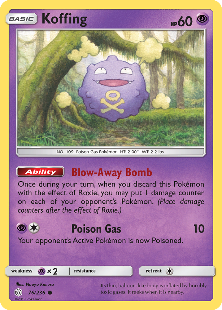 Pokemon| Koffing (76/236) [Sun & Moon: Cosmic Eclipse] | The Nerd Merchant