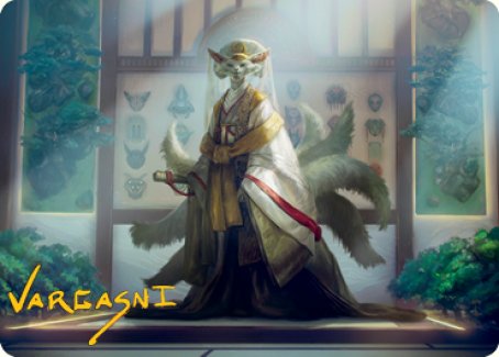 Magic | Light-Paws, Emperor's Voice Art Card (Gold-Stamped Signature) [Kamigawa: Neon Dynasty Art Series] | The Nerd Merchant