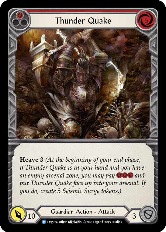 Flesh and Blood TCG | Thunder Quake (Red) [EVR024] (Everfest)  1st Edition Normal | The Nerd Merchant
