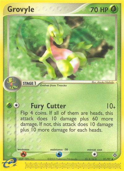 Pokemon | Grovyle (31/97) [EX: Dragon] | The Nerd Merchant