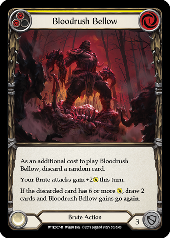 Flesh and Blood TCG | Bloodrush Bellow [WTR007-M] (Welcome to Rathe)  Alpha Print Normal | The Nerd Merchant