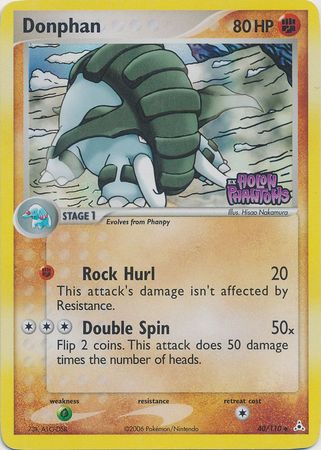 Pokemon | Donphan (40/110) (Stamped) [EX: Holon Phantoms] | The Nerd Merchant