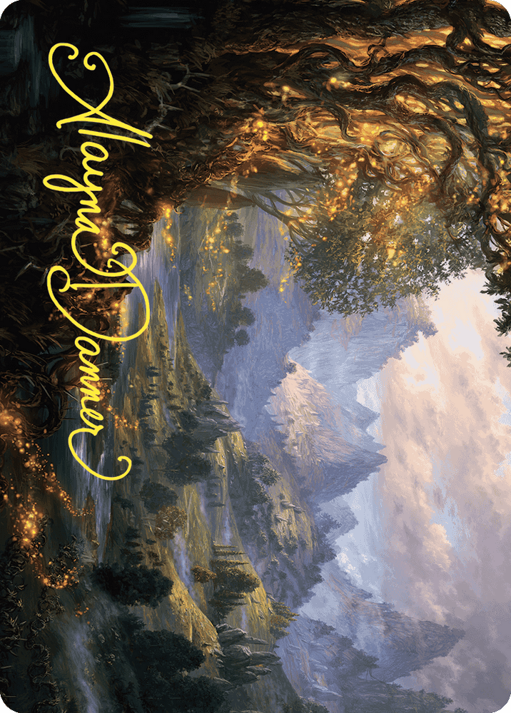 Magic | Evolving Wilds Art Card (Gold-Stamped Signature) [Wilds of Eldraine Art Series] | The Nerd Merchant