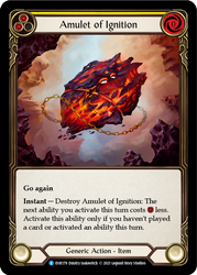 Flesh and Blood TCG | Amulet of Ignition [EVR179] (Everfest)  1st Edition Cold Foil | The Nerd Merchant